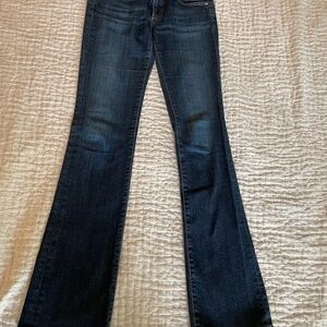 AG Jeans Size 26 “The Angel” low cut, boot cut jeans.